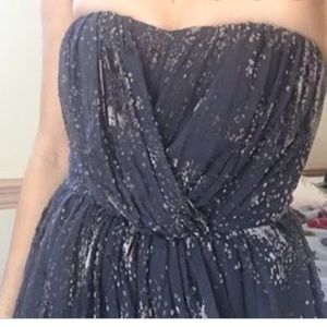 Grey/silver BCBG strapless dress